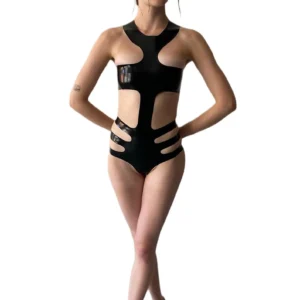 Women's Latex Bodysuit Clubwear
