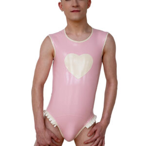 Latex Bodysuit with Ruffles